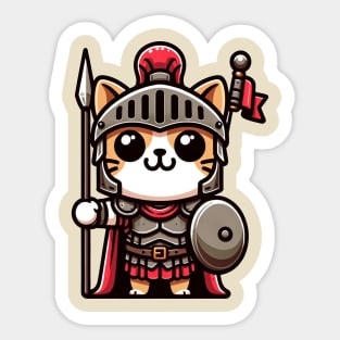 spartan cat Sticker